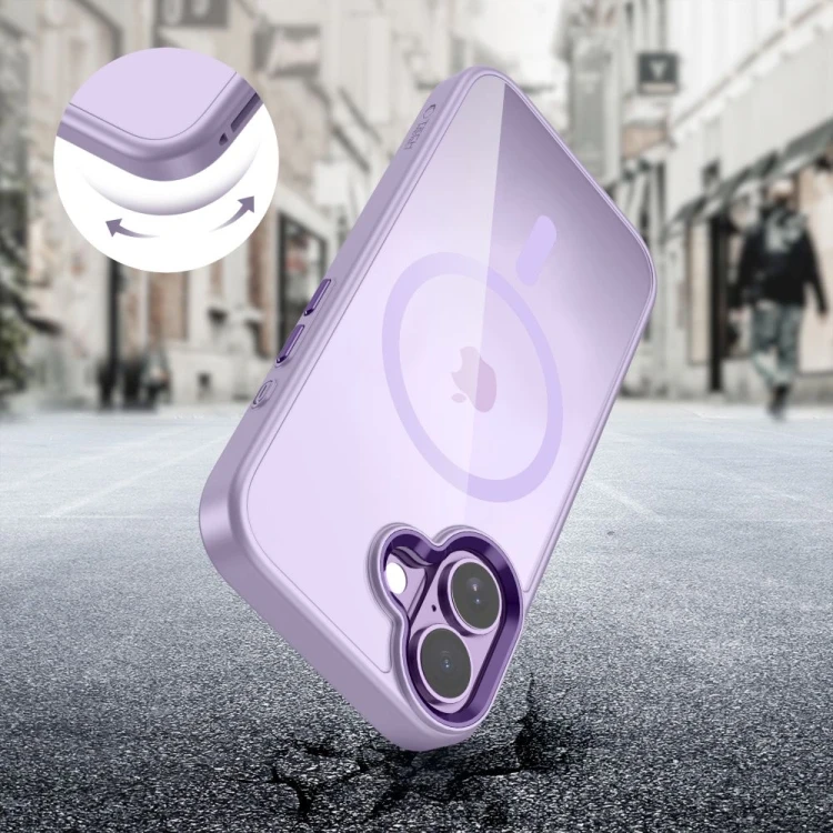Etui Tech-Protect MagMat MagSafe do Apple iPhone 17 Lavender/clear