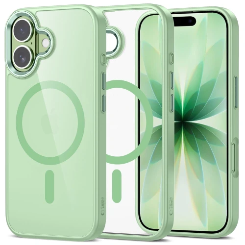 Etui Tech-Protect MagMat MagSafe do Apple iPhone 17 Sage/clear