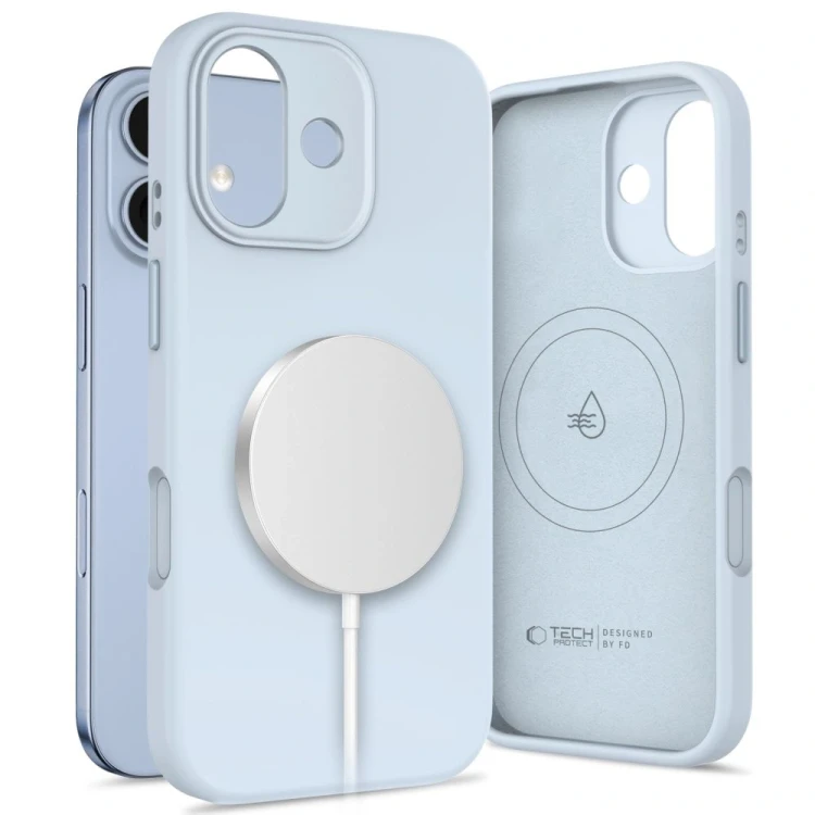 Etui Tech-Protect Uniq MagSafe do Apple iPhone 17 Mist Blue