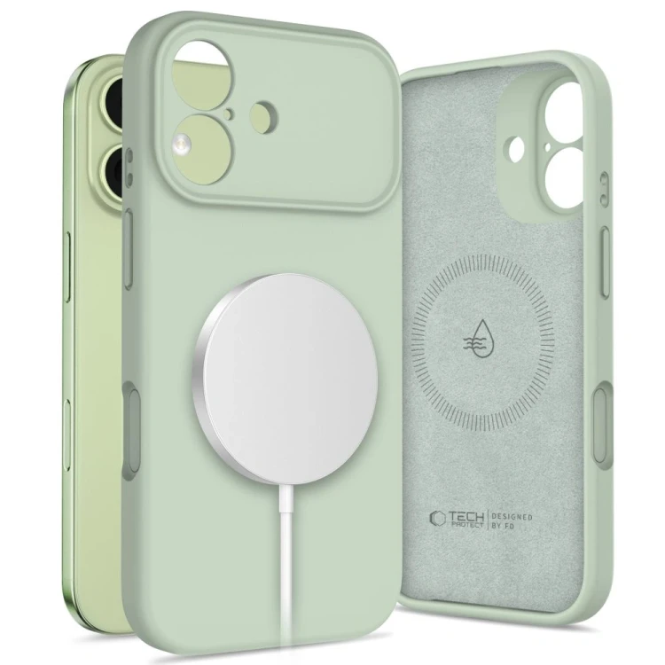 Etui Tech-Protect Silicone MagSafe do Apple iPhone 17 Sage