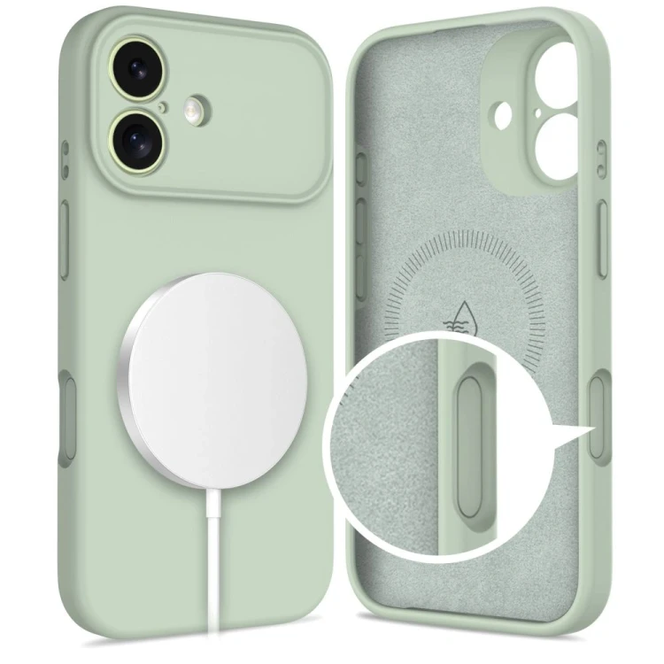Etui Tech-Protect Silicone MagSafe do Apple iPhone 17 Sage