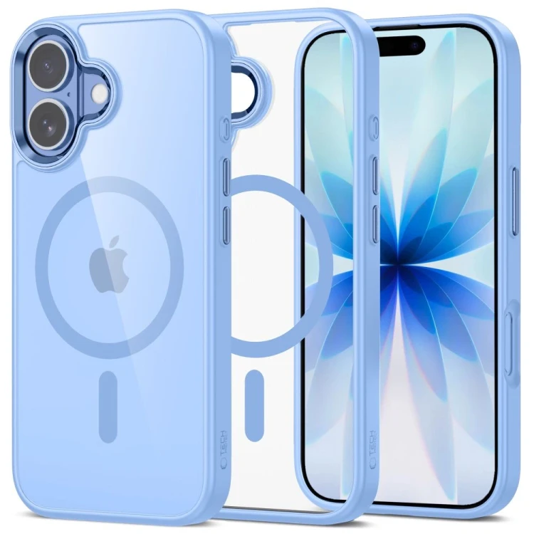 Etui Tech-Protect MagMat MagSafe do Apple iPhone 17 Mist Blue/clear