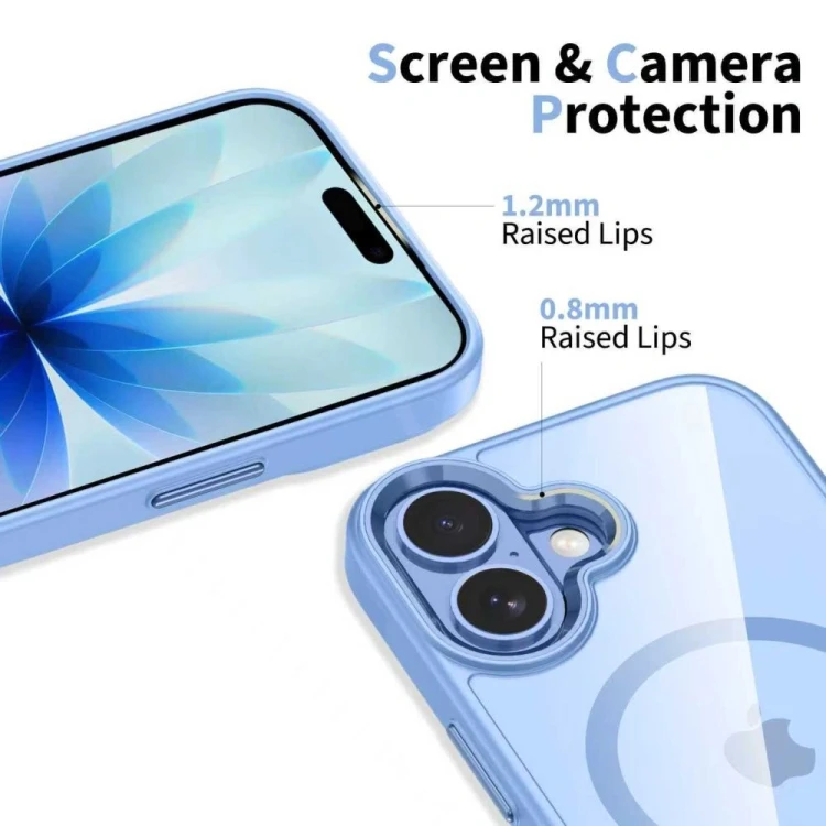 Etui Tech-Protect MagMat MagSafe do Apple iPhone 17 Mist Blue/clear