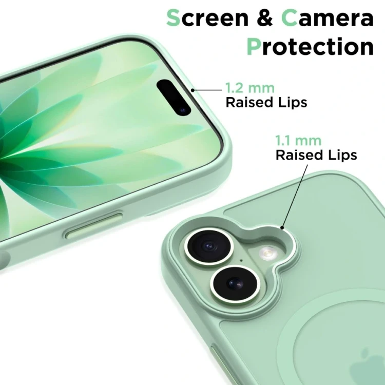 Etui Tech-Protect MagMat MagSafe do Apple iPhone 17 Matte Sage