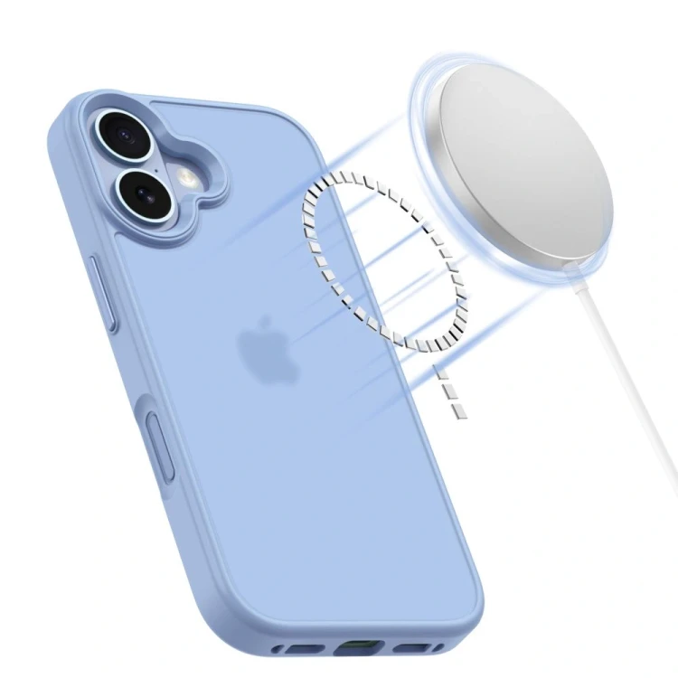 Etui Tech-Protect MagMat do Apple iPhone 17 Matte Mist Blue