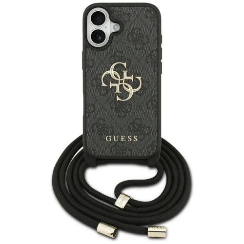 Etui Guess 4G Big Logo Cord Stap Crossbody do Apple iPhone 17 czarny