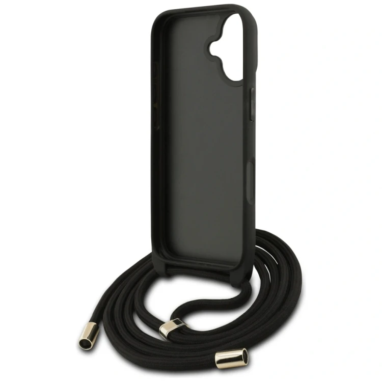 Etui Guess 4G Big Logo Cord Stap Crossbody do Apple iPhone 17 czarny