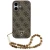 Etui Guess 4G Strap Triangle Logo MagSafe do Apple iPhone 17 brązowy
