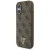 Etui Guess 4G Strap Triangle Logo MagSafe do Apple iPhone 17 brązowy