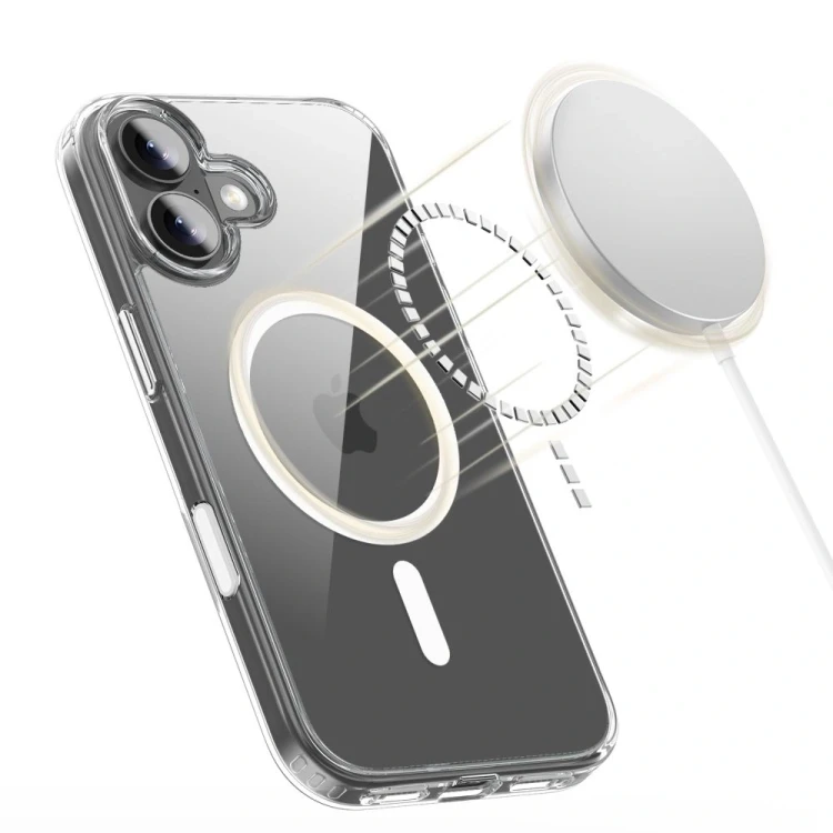 Etui Tech-Protect Flexair Hybrid CC MagSafe do Apple iPhone 17 Clear