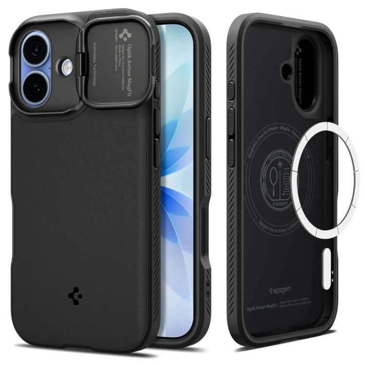 Etui Spigen Optik Armor Mag MagSafe do Apple iPhone 17 Black