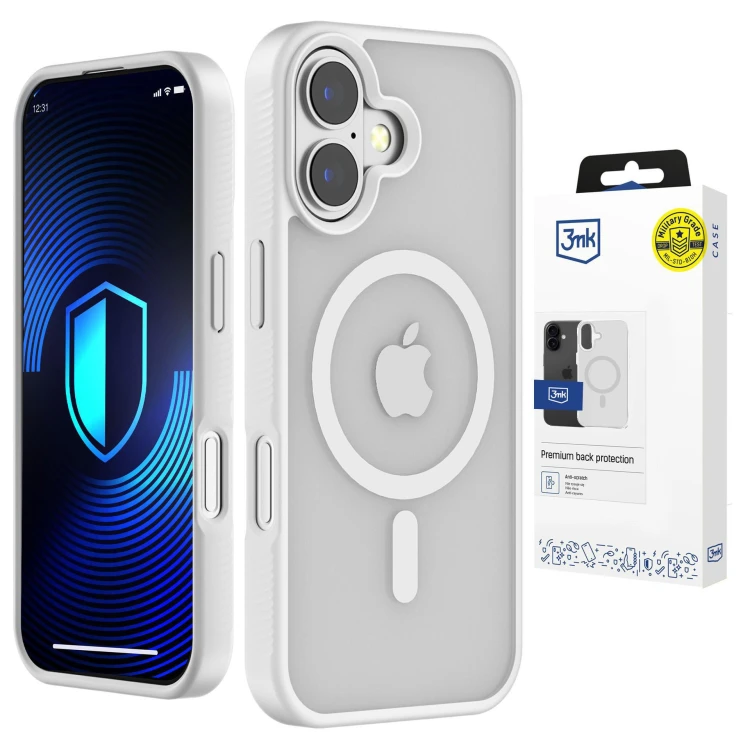 Etui 3MK Smoke MagCase do Apple iPhone 17 biały