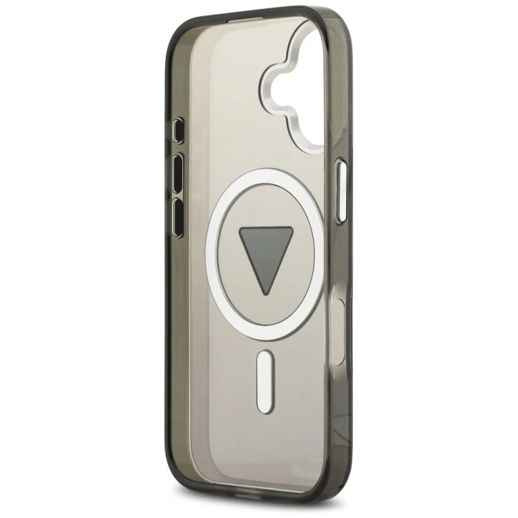 Etui Guess IML Gradient Triangle Logo MagSafe do Apple iPhone 17 czarny