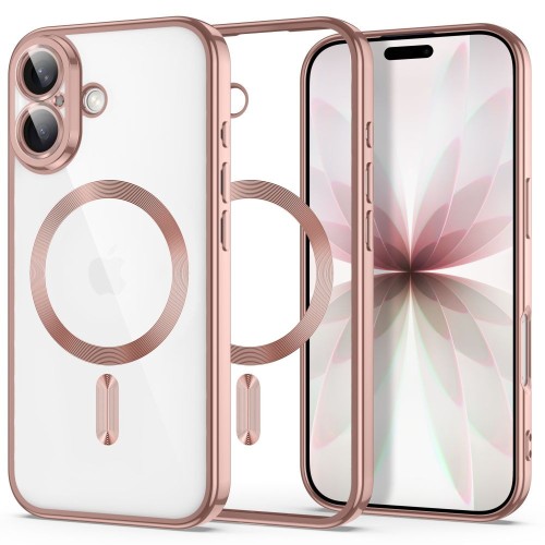 Etui Tech-Protect Magflex MagSafe do Apple iPhone 17 Shiny Rose Gold