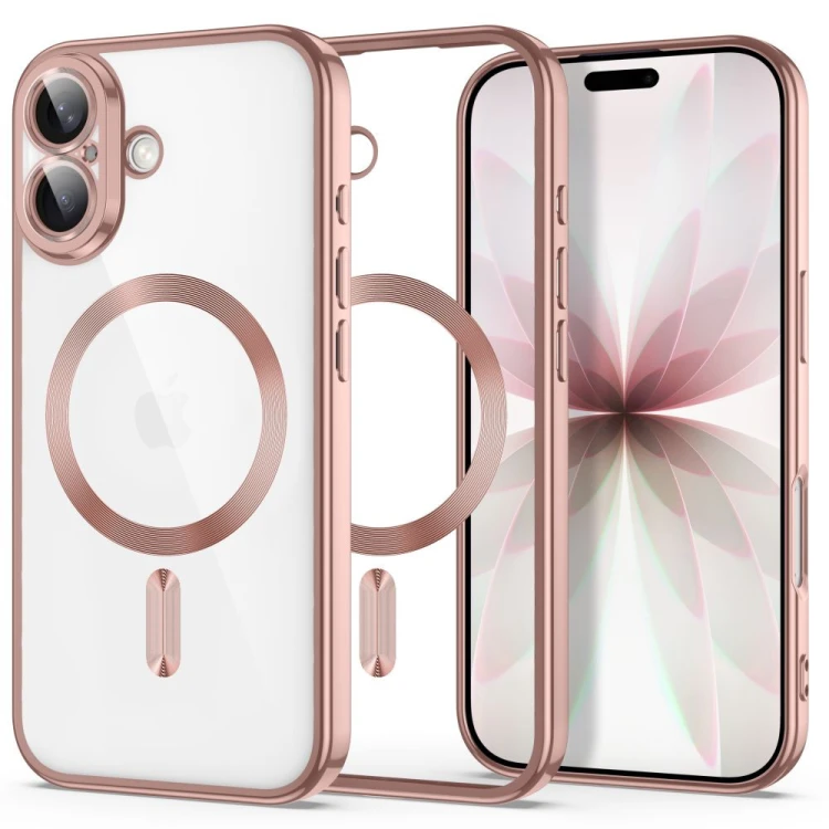 Etui Tech-Protect Magflex MagSafe do Apple iPhone 17 Shiny Rose Gold