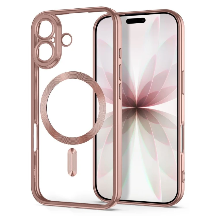 Etui Tech-Protect Magflex MagSafe do Apple iPhone 17 Shiny Rose Gold