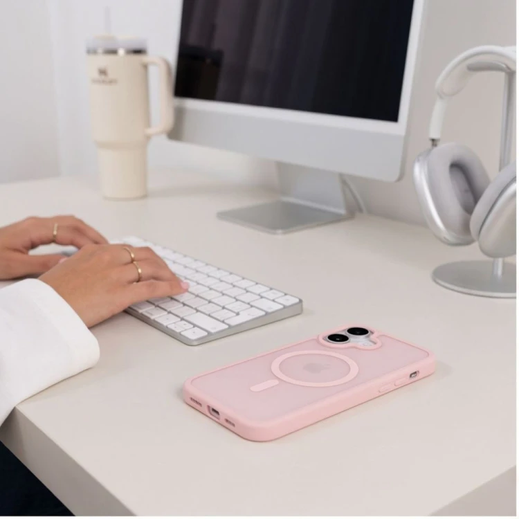 Etui Tech-Protect BasicMag MagSafe do Apple iPhone 17 Matte Pink