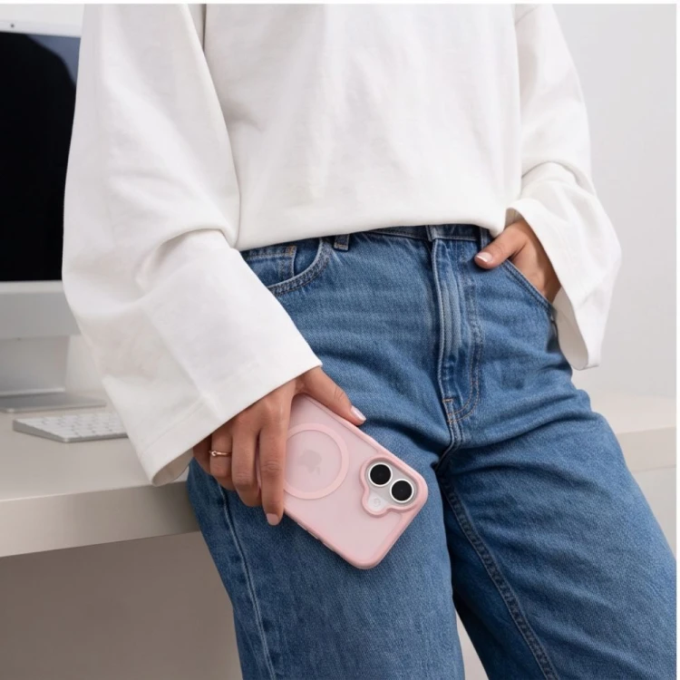 Etui Tech-Protect BasicMag MagSafe do Apple iPhone 17 Matte Pink
