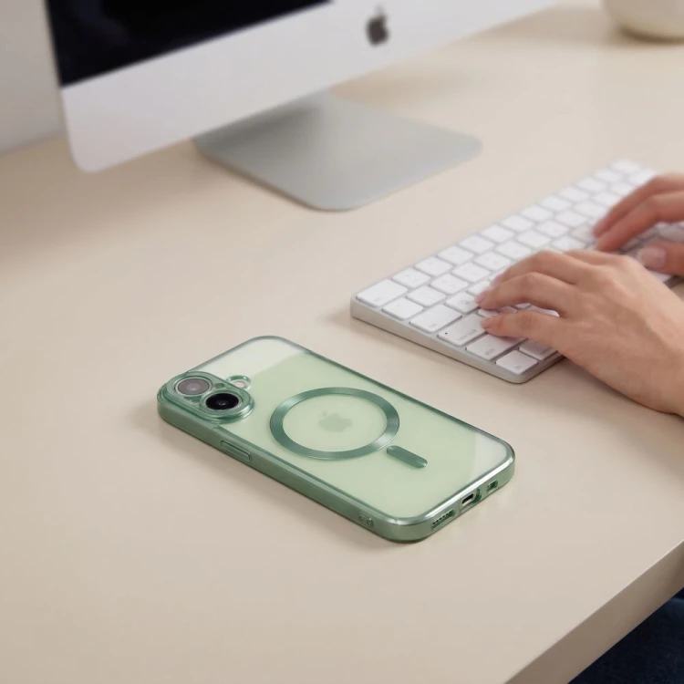 Etui Tech-Protect MagFlex MagSafe do Apple iPhone 17 Matte Sage