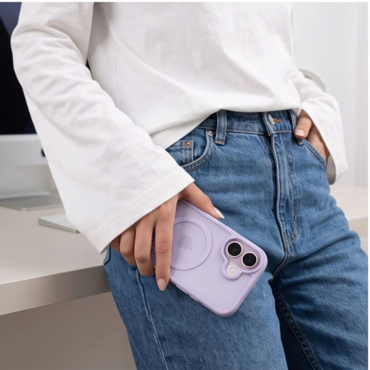 Etui Tech-Protect BasicMag MagSafe do Apple iPhone 17 Matte Lavender