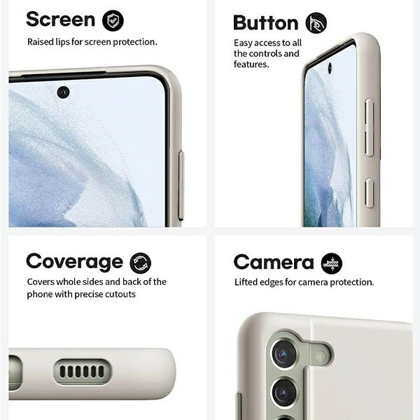 Etui Mercury Silicone do Apple iPhone 15 Pro Max jasnoszary