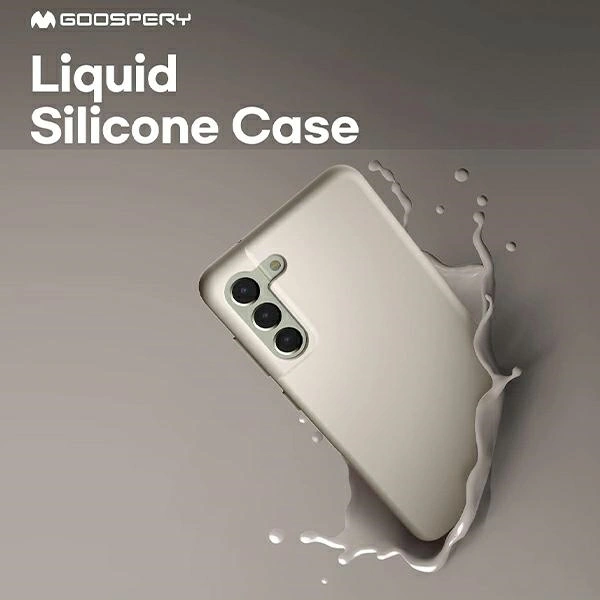 Etui Mercury Silicone do Apple iPhone 15 Pro Max jasnoszary