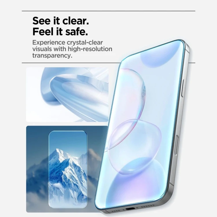 Szkło hartowane Spigen Alm Glas.tr Slim do Apple iPhone 17 Clear [3 PACK]