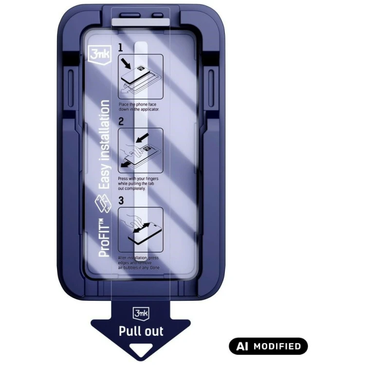 Szkło hartowane 3MK HardGlass Max z aplikatorem do Apple iPhone 15 Pro czarny