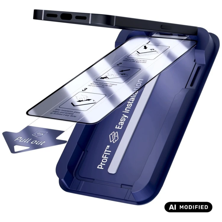 Szkło hartowane 3MK HardGlass Max z aplikatorem do Apple iPhone 15 Pro czarny