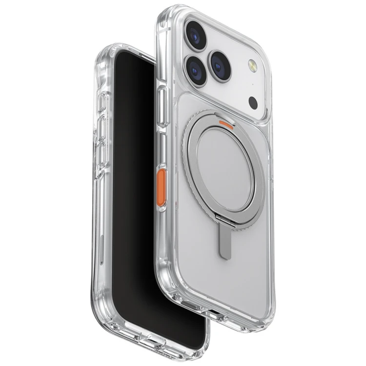 Etui UNIQ Swivix do Apple iPhone 17 Pro 360 Rotating Kickstand przezroczysty
