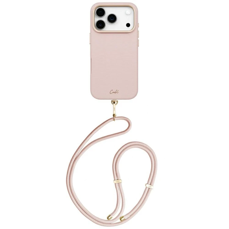 Etui UNIQ Coehl Mirelle do Apple iPhone 17 Pro Magnetic Charging różowy