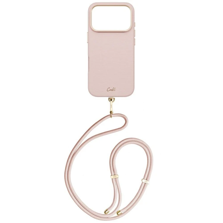 Etui UNIQ Coehl Mirelle do Apple iPhone 17 Pro Magnetic Charging różowy