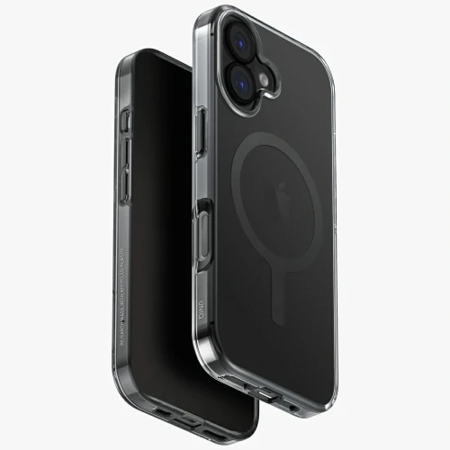 Etui UNIQ Clario do Apple iPhone 17 Magclick Charging czarny