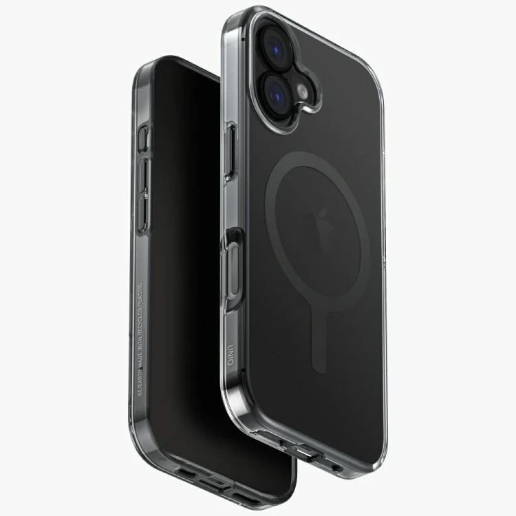 Etui UNIQ Clario do Apple iPhone 17 Magclick Charging czarny
