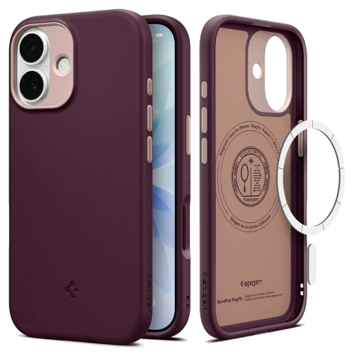 Etui Spigen Nano Pop Mag MagSafe do Apple iPhone 17 Burgundy Bean