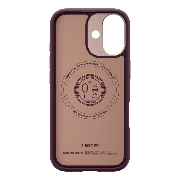 Etui Spigen Nano Pop Mag MagSafe do Apple iPhone 17 Burgundy Bean