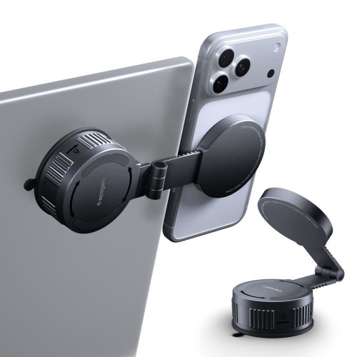 Uchwyt samochodowy Spigen MFT35-1 Magnetic MagSafe Dashboard & Screen Car Mount Black