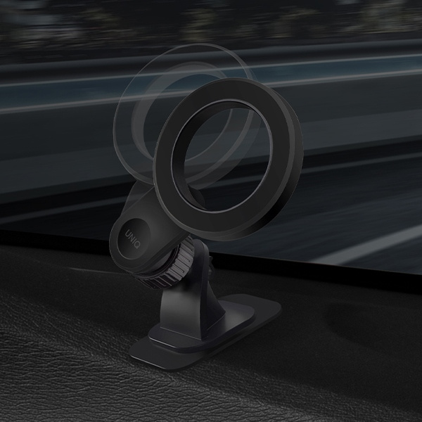 Uchwyt samochodowy magnetyczny na kokpit UNIQ Trelix Car Dash Mount czarny/midnight black