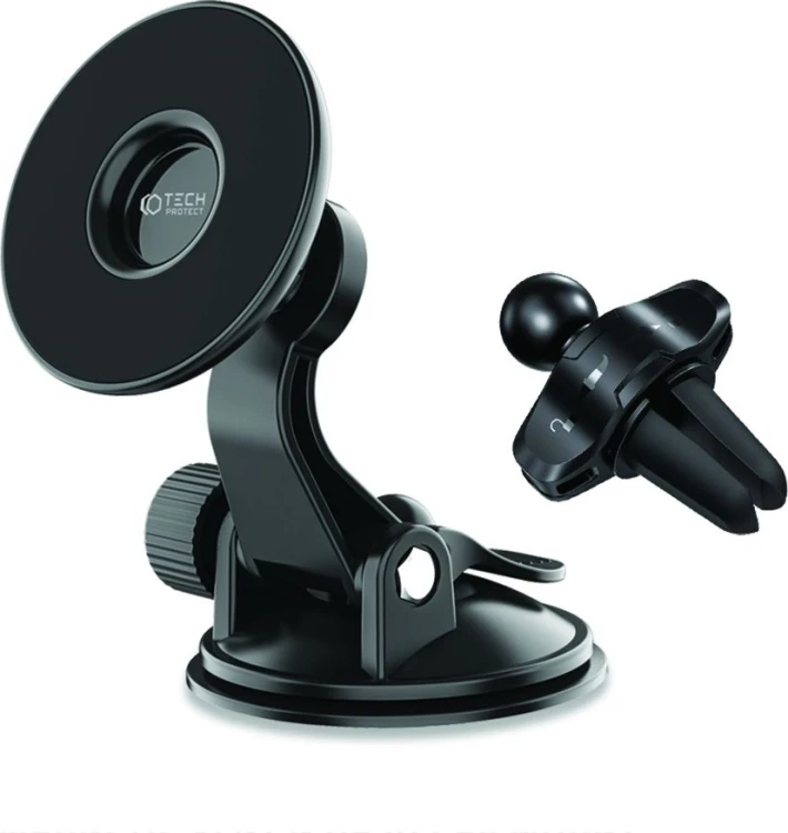 Uchwyt samochodowy Tech-Protect N50 Magnetic MagSafe Dashboard & Vent Car Mount Black