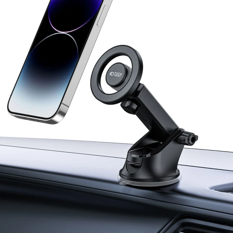 Uchwyt samochodowy MagSafe Tech-Protect N51 Magnetic Dashboard & Vent Car Mount Black
