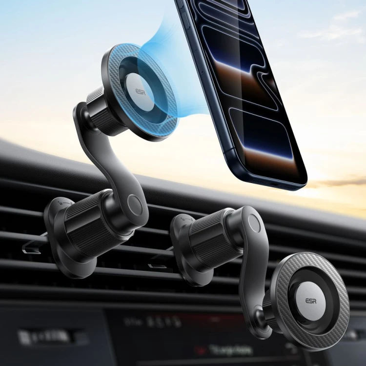 Uchwyt samochodowy do kratki ESR OmniLock Magnetic MagSafe Vent Car Mount Black