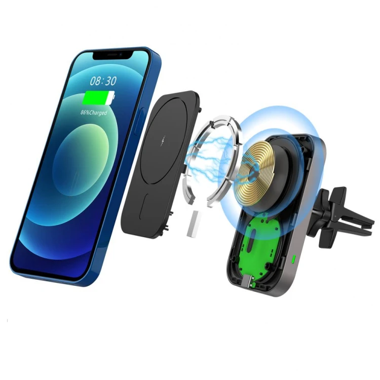 Uchwyt samochodowy Tech-Protect Cw19 Magnetic MagSafe Vent Car Mount Black