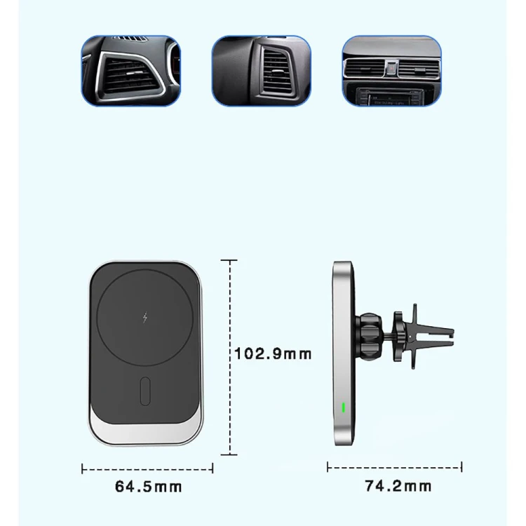 Uchwyt samochodowy Tech-Protect Cw19 Magnetic MagSafe Vent Car Mount Black
