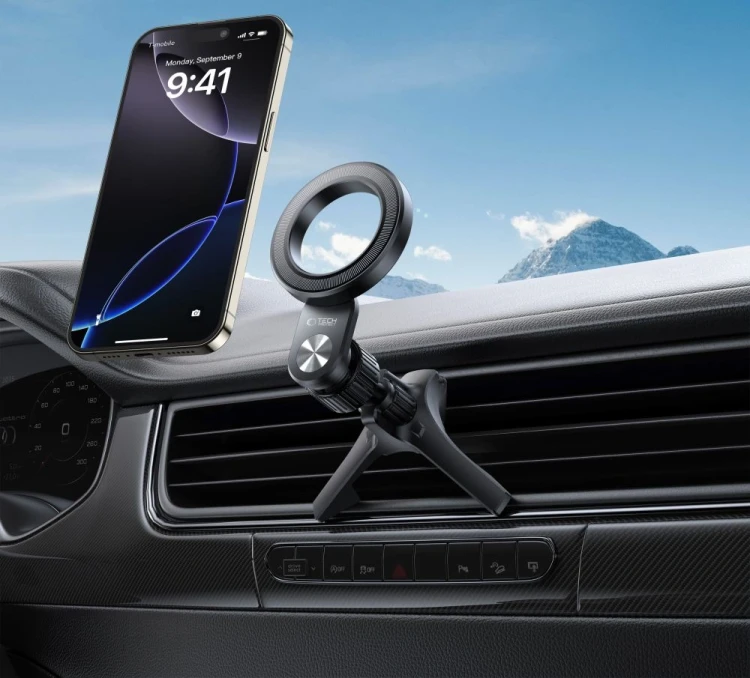 Uchwyt samochodowy do kratki Tech-Protect N53 Magnetic MagSafe Stable Vent Car Mount Black