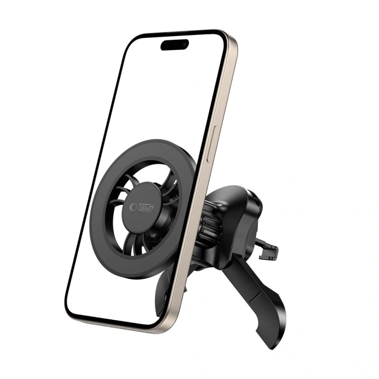 Magnetyczny uchwyt samochodowy do kratki Tech-Protect N56 Magnetic MagSafe Stable Vent Car Mount Bla