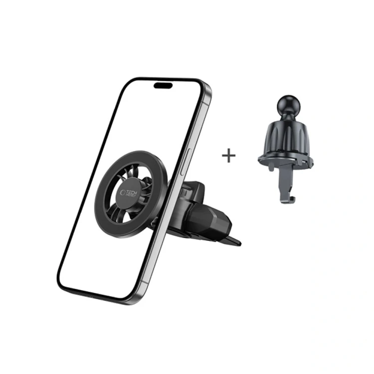 Magnetyczny uchwyt samochodowy do kratki Tech-Protect N56 Magnetic MagSafe CD & Vent Car Mount Black
