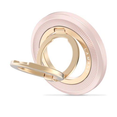 Uchwyt magnetyczny na palec Tech-Protect MMR700 Lamano Magnetic MagSafe Phone Ring Pink/gold