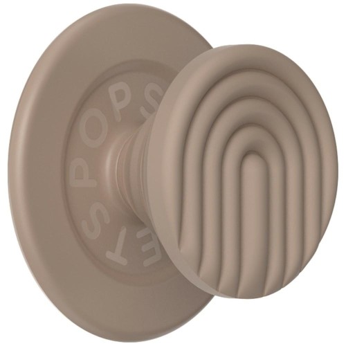 Uchwyt i podstawka do telefonu PopSockets MagSafe Round PopOut Latte Curves MagSafe beżowy