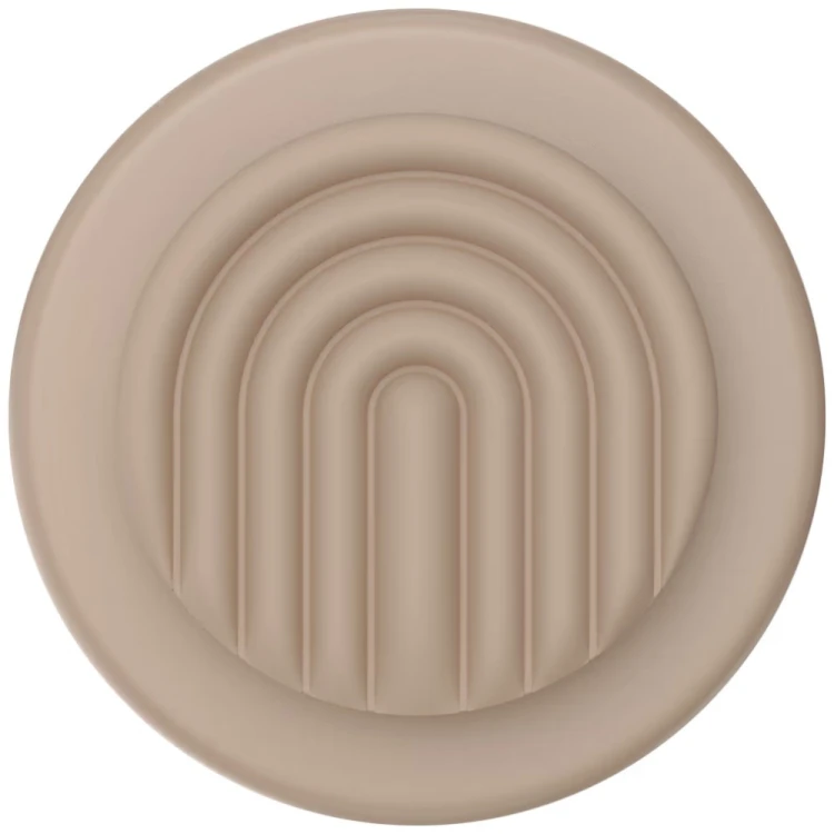 Uchwyt i podstawka do telefonu PopSockets MagSafe Round PopOut Latte Curves MagSafe beżowy