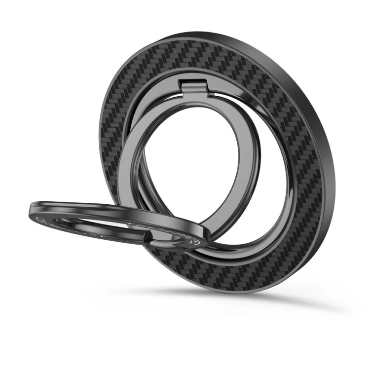 Uchwyt na palec, magnetyczny Tech-Protect MMR800 Magnetic MagSafe Phone Ring Carbon Black